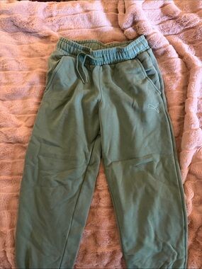 Puma Olive Green Jogger Sweatpants
